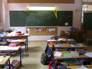 salle de cours. Tableau. ecole primaire